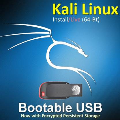 osguru 1 Kali Linux 2019.1 16GB Bootable USB Flash Drive with Encrypted Persistent Storage & NUKE Password 64-Bit