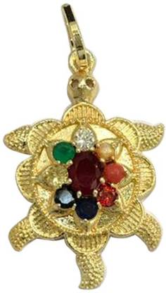 Ryme Seven Chakra Tortoise Pendent Stone Pendant