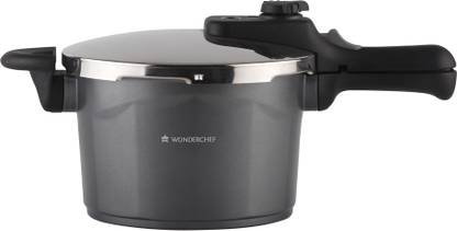 WONDERCHEF Black Swan Die-cast Aluminium 5 L Outer Lid Induction Bottom Pressure Cooker