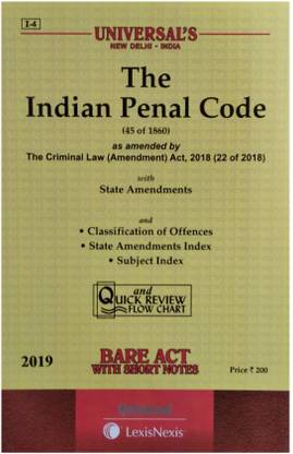 Indian Penal Code Bare Act With Short Notes