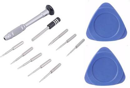 WOWSOME 10 PCS TOOL WITH 2 OPENERS FOR OPPO , VIVO, SMART PHONE MOBILE REPAIRING TOOLS KIT Precision Screwdriver Set