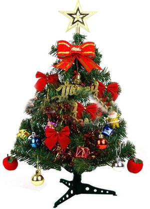 floranso Pine 50 cm (1.64 ft) Artificial Christmas Tree