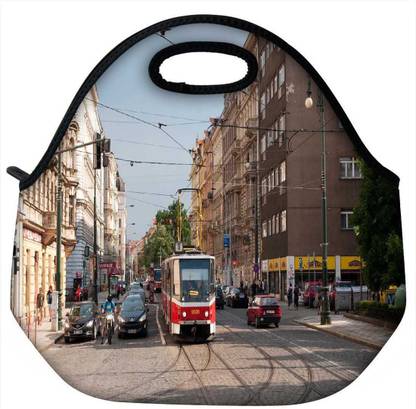 SNOOGG Road Train Travel Outdoor Carry Lunch Bag Picnic Tote Box Container Zip Out Removable Carry Lunchbox Handle Tote Lunch Bag Food Bag For School Work Office Lunch Bag