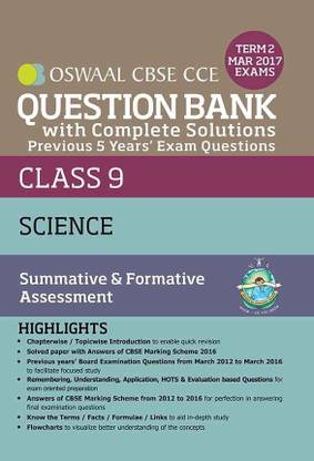 Science Class 9 Term 2 Formative & Summative Assessment Question Bank October-March 2017