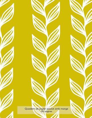Quadern de paper pautat amb marge, 120 pagines