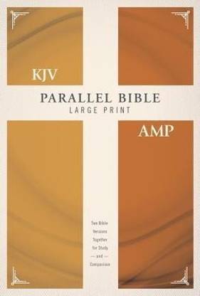 KJV, Amplified, Parallel Bible, Large Print, Hardcover, Red Letter