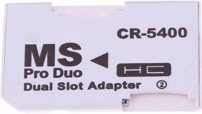 YTM Micro SD TF to Memory Stick MS Pro Duo Dual Slot Adapter Card Reader