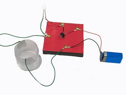 project hub Simple Water Overflow Alarm - DIY Science Experiment Kit Working Model. Gift for Students Kids. Educational Electronic Hobby Kit