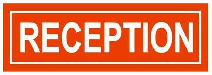 Paper Plane Design Office Door Reception Sign Board 12 inch x 4 inch Emergency Sign