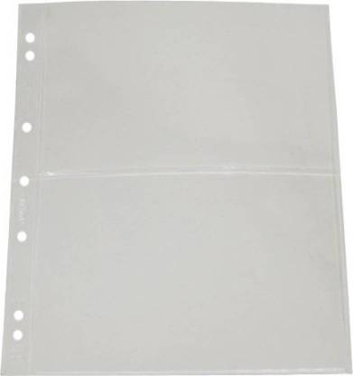 PMW Plastic Note Holder Sheets - Each Sheet Contains 3 Pockets - Pack of 10 Sheets