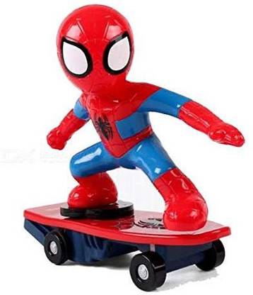 WAMA RETAILS SPIDER-MAN SCOOTER with Remote Control operated, sliding feature, 360 degree rotate with led flash light in front of the board to make the vision clear in night. Best in town for kids above 3 to 8 years.2.4G Wireless remote control