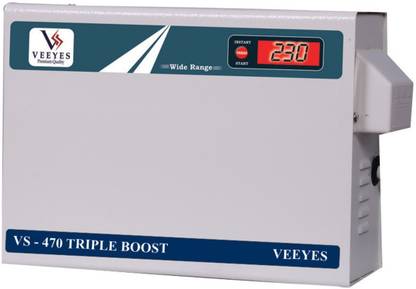 VEEYES VS 470D TRIPLE BOOSTER Voltage Stabilizer for Air conditioners upto 1.5 TN (Working Range : 110V - 300V)