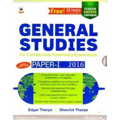 General Studies Paper 1 for Civil Services Preliminary Examination 2016