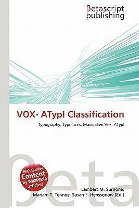 Vox- Atypi Classification