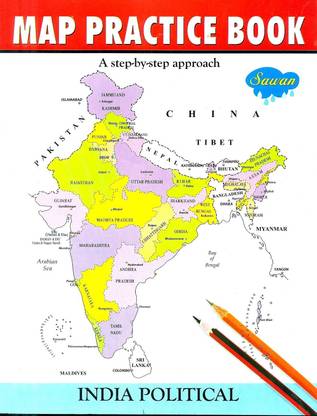 Map Practice Book (India Poltical)
