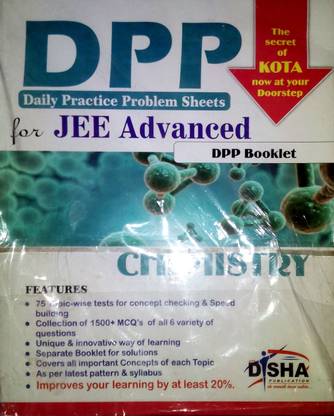 Daily Practice Problem (Dpp) Sheets for Jee Advanced Chemistry (Kota's Formula to Success)