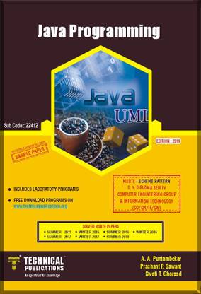 Java Programming for MSBTE (I SCHEME PATTERN S.Y.DIPLOMA COMPUTER ENGG. GROUP & INFORMATION TECHNOLOGY)