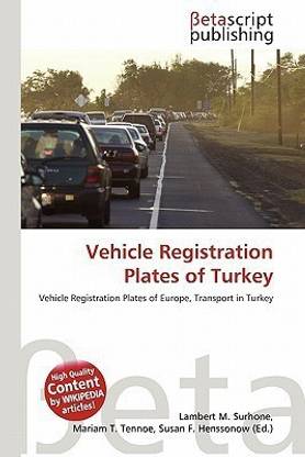 Vehicle Registration Plates of Turkey