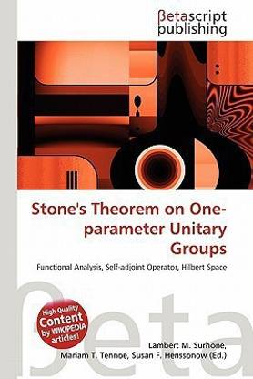 Stone's Theorem on One-Parameter Unitary Groups