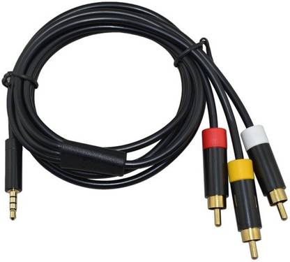 NEW WORLD 360 E Audio Video AV Cable Cord Gaming Accessory Kit (Black)  Gaming Accessory Kit