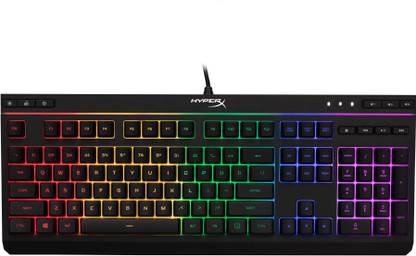 HyperX Alloy Core RGB (HX-KB5ME2-US) Membrane Wired USB Standard Gaming Keyboard Compatible with Desktop, Laptop, Mac