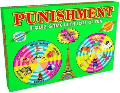 Nabhya Punishment Quiz Game With Lots Of Fun Over 285 Question With 12 Subject Party & Fun Board Game