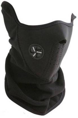 CheckSums Black Bike Face Mask for Men & Women