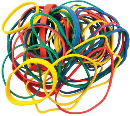 NOZOMI Nylon High Quality Rubber Bands 2000 Pcs 1 inch Dia Muliticolor Rubber Band