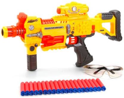 ToyGalaxy Field fighter Super Blaster sniper shooter Nerf Style Gun 20 Dart Soft Bullets Eye Glasses Guns & Darts