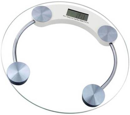 Rorian Personal Health Human Body Weight Machine Digital(2003A) Round Glass Weighing Scale