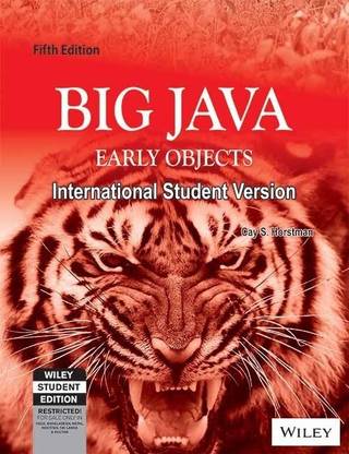 Big Java Early Objects Isv  - International Student Version