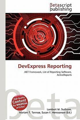 Devexpress Reporting