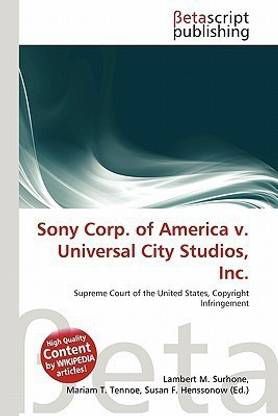 Sony Corp. of America V. Universal City Studios, Inc.