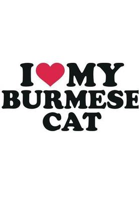 I Love My Burmese Cat Notebook & Journal. Productivity Work Planner & Idea Notepad