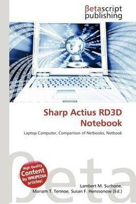 Sharp Actius Rd3d Notebook