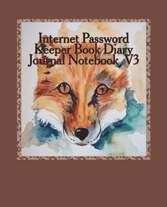 Internet Password Keeper Diary Journal Notebook Size 7.5 X 9.25 Inches V3