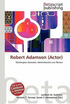 Robert Adamson (Actor)