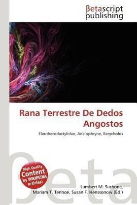 Rana Terrestre de Dedos Angostos