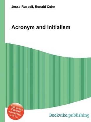 Acronym and Initialism