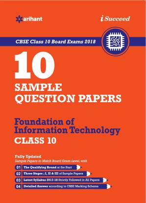 10 Sample Question Papers Foundation of Information Technology Class 10th Cbse