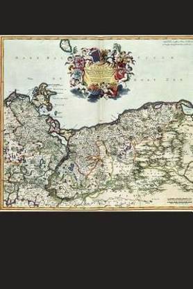Antique Map of Pomerania Frederik de Wit (1630-1706) Journal