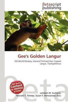 Gee's Golden Langur