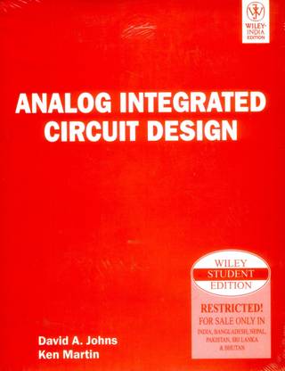 Analog Integrated Circuit Design