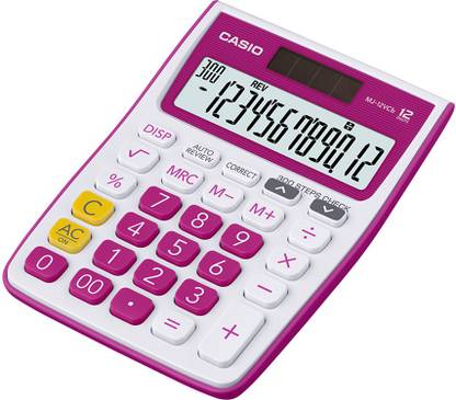 CASIO MJ-12VCB-RD Desktop Basic  Calculator