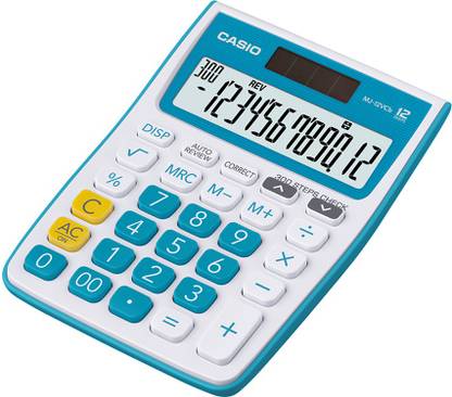 CASIO MJ-12VCB-BU Desktop Basic  Calculator