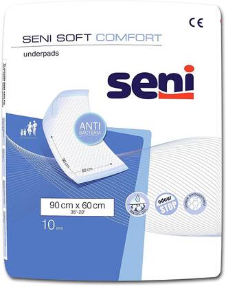 Seni Soft Comfort Under Pads - 10 Pieces Adult Diapers - XXL