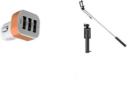 DAKRON Selfie Stick Accessory Combo for LG Q7