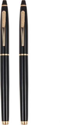 Submarine 2067 Criss Glossy Black 2 Pieces Roller Ball Pen