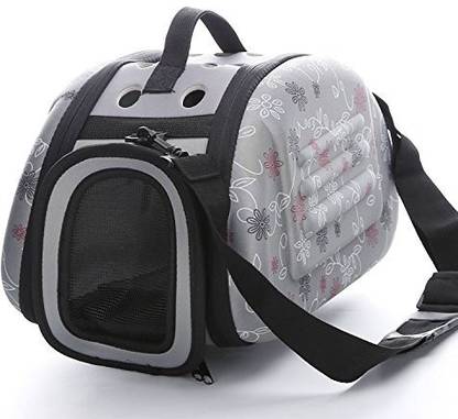 Urbancart pet carrier with durable sling holder and zipper opening Grey Airline Pet Carrier