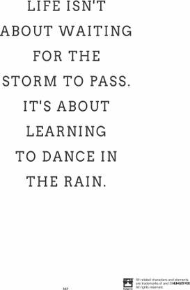 Life Isn't About Waiting For the Storm To Pass. It's About Learning To Dance In The Rain Quote, Motivational, Inspirational, Framed Poster for Home and Office Fine Art Print